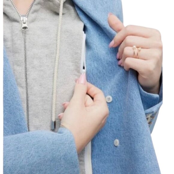 Veronica Beard Denim Chambray Blue Dickey Miller Jacket 4 - Picture 6 of 16